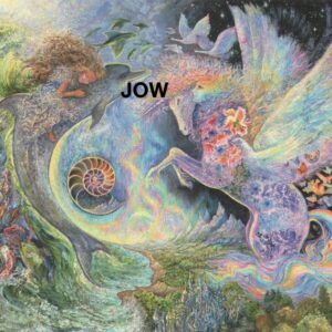 Josephine Wall "Magical Meeting" Dolphin, Unicorn, Child Friendship Glitter #14549