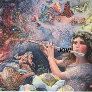 Josephine Wall "Enchanted Flute" Birthday Glitter #45157