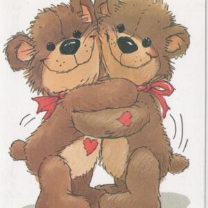 Suzy's Zoo Valentine's Day Boxed Notecards "Rowf & Lovey Bears Hug"
