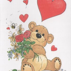 Suzy's Zoo Valentine's Day Boxed Notecards "Willie Bear"