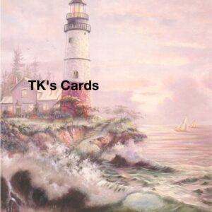 Carl Valente "Lighthouse Cove" 8.5x11 Inspiring Collector's #22414