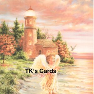Dona Gelsinger "A Little Faith" 8.5x11 Birthday Angel Lighthouse #22538