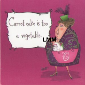 Leslie Moak Murray Magnet "Carrot Cake" #26415