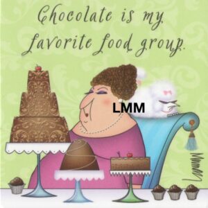 Leslie Moak Murray Magnet "Chocolate food group" #26471