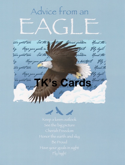 Advice from an Eagle "Your True Nature" 8.5x11 Birthday Collector's ...