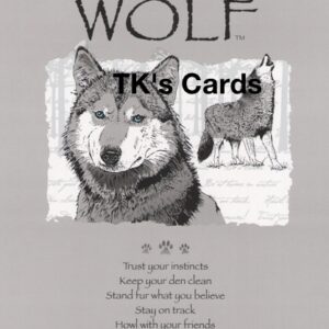 Advice from a Wolf "Your True Nature" 8.5x11 Thank You Collector's #49268