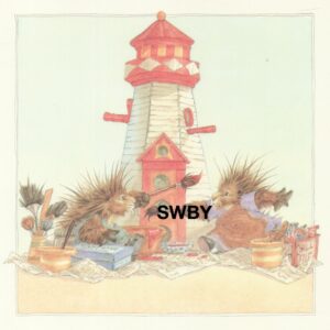 Sweet Willow Bay "Birthday" Porcupines Lighthouse Select #36583