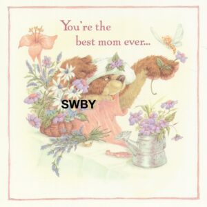 Sweet Willow Bay "Birthday Mother" Bear Mom with Flowers Select #36587