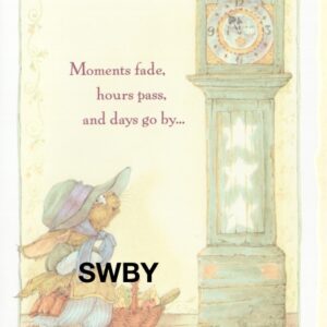 Sweet Willow Bay "Friendship" Bunny & Clock Classic #40332