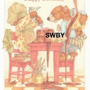 Sweet Willow Bay "Birthday" Bears, Fudge & Cake Notions #95052