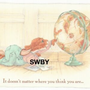 Sweet Willow Bay "Friendship" Bunny World Globe Notions #95056