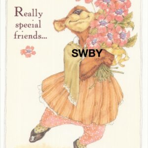 Sweet Willow Bay "Friendship" Bear with Flowers Notions #95134