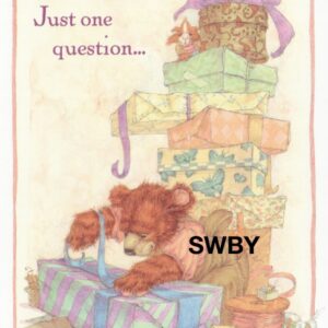 Sweet Willow Bay "Birthday" Bear Wrapping Presents Notions #97105