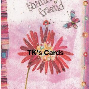 Robbin Rawlings "Thank You Friend" Glitter Card #21904