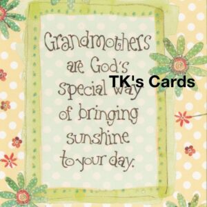 Robbin Rawlings "Mother's Day Grandmother" Glitter Card #38509