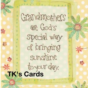 Robbin Rawlings "Birthday Grandmother" Glitter Card #38636