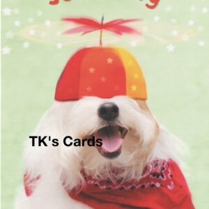 Michael Quackenbush "Kipper Dog In Beannie" Birthday Card #10921