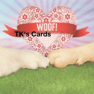 Michael Quackenbush "Puppy Dog Paws with Woof Heart" Valentine's Day Card #29395