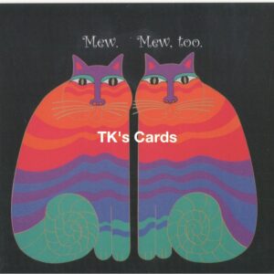 Laurel Burch "Mew Cats" Friendship Qubes Card #23414