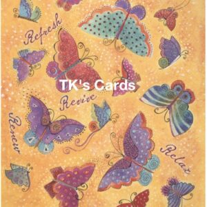 Laurel Burch "Butterflies" Get Well Glitter Card #13257