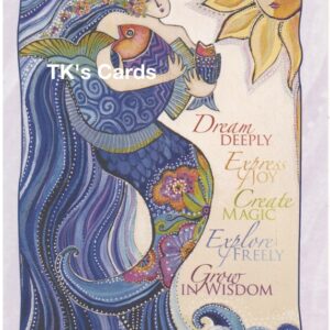 Laurel Burch "Ocean Song" Inspiring Words Collector's 8.5x11 Card #49303