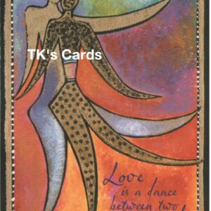 Laurel Burch "Dance of Life" Love Foil Stamped Card #13259