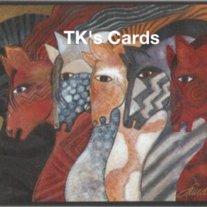 Laurel Burch Magnet "Colorful Horses" #25812