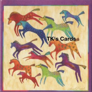 Laurel Burch Magnet "Whimsical Horses" #26432
