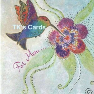 Laurel Burch "Sweet little miracles" Mother's Day Glitter Card #11769