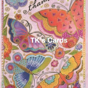 Laurel Burch "Colorful Butterflies" Blank Notecard #35916