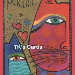 Laurel Burch "Purrrr Cats" Valentine's Day Card #29418