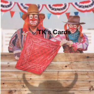 Michael Quackenbush "Rodeo Clowns" Anniversary Card #11461