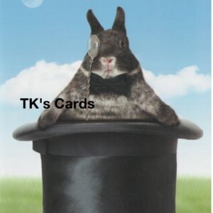 Michael Quackenbush "Top Hat Bunny Rabbit" Birthday Card #11864