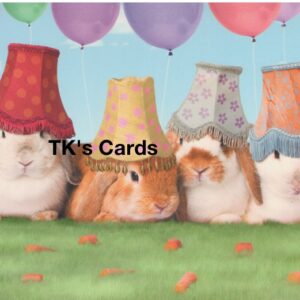 Michael Quackenbush "Lampshade Bunnies" Birthday Card #11865