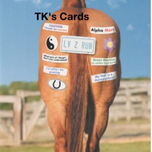 Michael Quackenbush "Rumper Sticker Horse" Birthday Card #13985