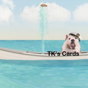 Michael Quackenbush "Puppy Dog in sinking boat" Birthday Card #14689