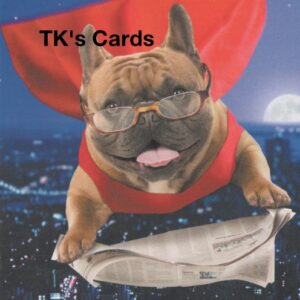 Michael Quackenbush "Super Dog with Cape" Birthday Grandpa Card #24564