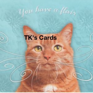 Michael Quackenbush "Tabby Cat Whiskers" Friendship Card #10936