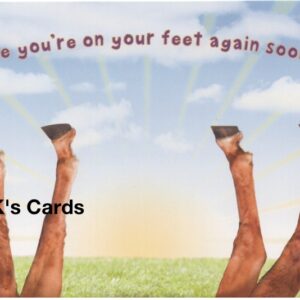 Michael Quackenbush "Horse feet in the air" Get Well Card #13989