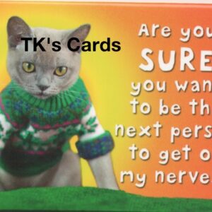 Michael Quackenbush Magnet "Mean Cat in Sweater" #31310