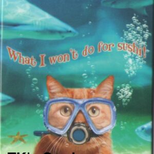 Michael Quackenbush Magnet "Scuba Cat" #31311