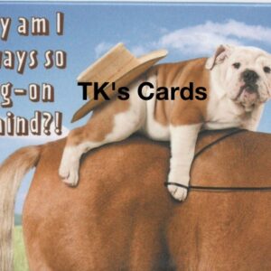 Michael Quackenbush Magnet "Bulldog on Horse" #31407