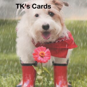 Michael Quackenbush "Puppy Dog in Rain Boots" Get Well Notions Card #95361