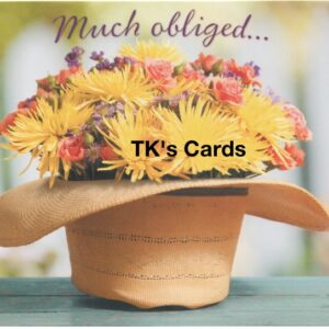 Michael Quackenbush "Floral Cowboy Hat" Thank You Card #13990