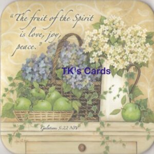 Annie LaPoint "Hydrangeas and Green Apples" Graceful Garden Coaster #9116