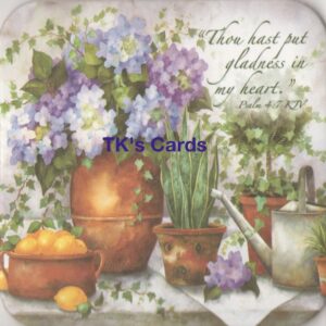 Annie LaPoint "Hydrangeas and Lemons" Graceful Garden Coaster #9118