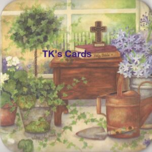 Annie LaPoint "Devotion Window" Graceful Garden Coaster #9119