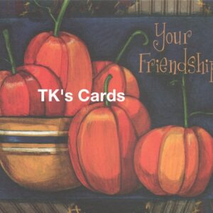 Anne Tavoletti "Five Pumpkin Patchwork" Fall Friendship Card #10029