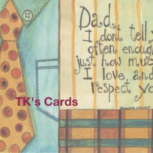 Bernadette Deming "Dad's Tie" Father's Day Card #8752