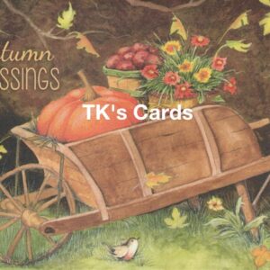 Beth Yarbrough "Harvest Wheelbarrow" Fall Scripture Card #15662